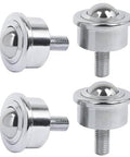 5/8 Inch Roller Ball Transfer Units M8 Stud Mounted Heavy Duty Ball Transfers with Bearing Steel Ball and Carbon Steel Housing Set