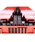 58 Piece T Slot Clamping Kit For Milling Machines And Drill Presses With Hardened Steel Construction One Half Inch Table Slot
