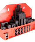 58 Piece T Slot Clamping Kit For Milling Machines And Drill Presses With Hardened Steel Construction One Half Inch Table Slot Kit