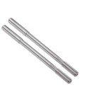5.8mm Chucking Reamer HSS Cobalt M35 Lathe Tool D4 With 6 Straight Flutes Round Shank Milling Cutter For Stainless Steel, Alloy, And Copper Metal 2pc Set Pro Grade, showing two metal reamers on a white background.