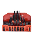 58 Piece Pro Series One Half Inch T Slot Clamp Kit With Three Eighth Inch Sixteen Thread Studs for Bridgeport Milling Machines