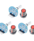 3-pack 5V Rotary Encoder Module with 20 Pulses Per Revolution Optical Scanning Technology for EC11 boards, plug-and-play sensor