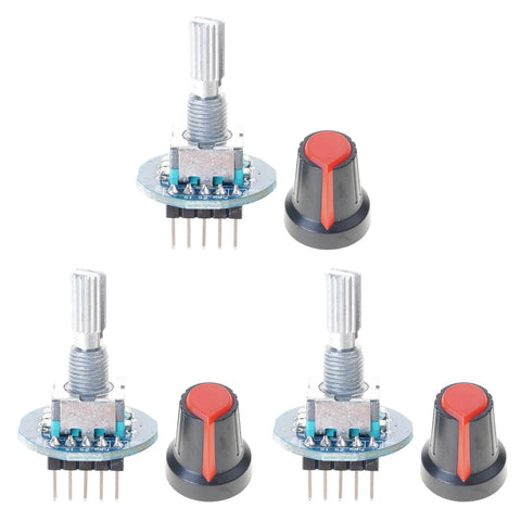 Set of 5V Rotary Encoder Module With 20 Pulses Per Revolution Optical Scanning Technology For EC11 Boards