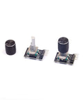 KY-040 Rotary Encoder Module Pack Of 5 With Knob Cap For Arduino 5V Pulse Encoder 15x16.5 Mm Size DIY Dial Controller