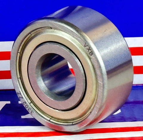3302ZZ Angular Contact Bearing Shielded 15x42x19mm - Buy Bearings online - Fast US Shipping