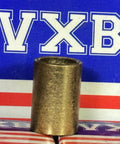 3/8" x 1/2" x 3/4" inch Bearing Bronze Cast Bushing Plain Sleeve Bearing front view on packaging