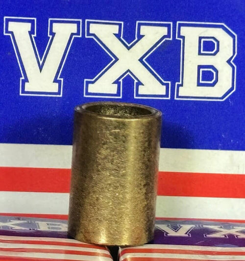3/8" x 1/2" x 3/4" inch Bearing Bronze Cast Bushing Plain Sleeve Bearing front view on packaging