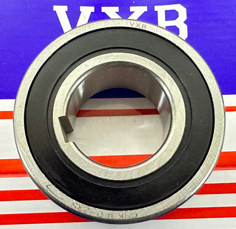 CSK30P-2RS One way Bearing Sealed Sprag Freewheel Clutch Bearings With One Key-way on the inner Ring
