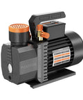 5CFM Rotary Vane Vacuum Pump For HVAC Systems 0.5 HP 110V With 38 Micron Vacuum Level by POADTOR, side view showing copper motor.