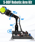 5 DOF Robotic Arm Kit Compatible With Arduino IDE Programmable STEM Educational Tool for Teens with 5-axis movement illustration