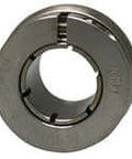 Front view of UE205-16MZ20 Accu-Loc Kanigen Normal Wide Bearing with Stainless Collar, single sealed ball unit for linear slide units.