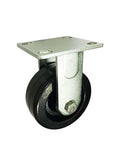 5" inch caster wheel 661 lbs fixed phenolic - 0-180ºc - top plate mount for CNC and automation