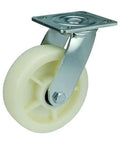 5" inch Heavy Duty Caster Wheel - co-polypropylene - Top Plate Mount designed for smooth motion and stable alignment, 1-pack