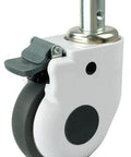 ✝️ 5" inch Medical Caster Wheel - Brake Tapped Stem - TPR designed for smooth motion and stable alignment in automation.