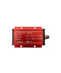 ML33 5mm Eddy Current Displacement Sensor with Return Spring in red casing, showing side connector, stainless steel, for industrial use