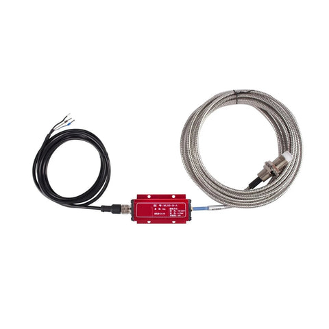 5 Millimeter Non Contact Eddy Current Displacement Sensor ML33 B A Stainless Steel Body with cables for precise measurements