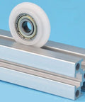 5mm Bore 2020 Aluminum Extrusion Profile 25mm POM Plastic Y Type Track Sliding Wheel Bearing 5x25x7 mm - VXB Ball Bearings
