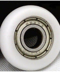 5mm Bore Bearing with 17mm White Plastic round Tire 5x17x6mm - VXB Ball Bearings