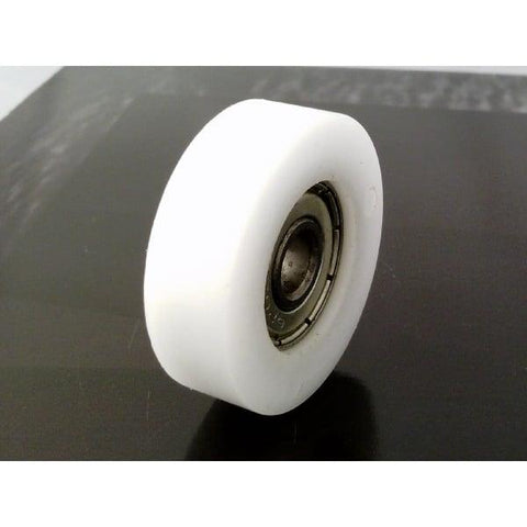 5mm Bore Bearing with 17mm White Plastic Tire 5x17x6mm - VXB Ball Bearings