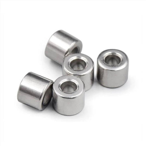 Set of 10 pieces 5x7x8mm 5mm Inner Diameter 304 Stainless Steel Sleeve Bushing Bearing, waterproof and rustproof