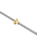 Five Millimeter Lead Screw 300 Millimeter Length Brass Nut For 3D Printer Z Axis 1 Millimeter Thread Pitch 2 Millimeter Lead Made From 304 Stainless Steel Rust Resistant Durable Nut And Screw Assembly