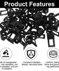 40 Pcs 5mm Spring Band Type Clamps Set For Fuel Line Hose Low Pressure Air Tube Water Pipe And Silicone Hose Fits Five To Five Point Eight Millimeter Outer Diameter Durable Rust Resistant 65Mn Manganese Steel Construction Ideal For Auto And Marine Use