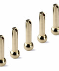 Set Of 5 14mm Brass Ball CNC Nozzles With 4mm Slanted Hole Screw Lock High Pressure Coolant Nozzles For Jewelry Lathes And Milling Machines