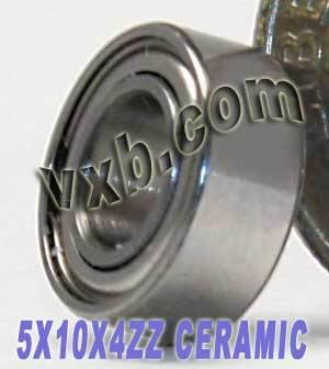 5x10x4 Ceramic Shielded Bearing Miniature - VXB Ball Bearings