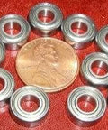5x11 Shielded 5x11x4 Miniature Bearing Pack of 10 - VXB Ball Bearings