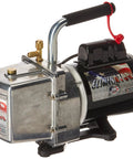 Six CFM Vacuum Pump DV6E With One Half Horsepower Capacitor Start Motor At One Hundred Fifteen Volt Sixty Hertz Overload Protected