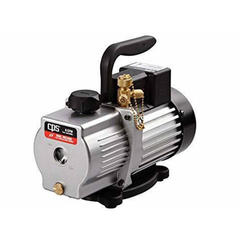 Pro Set VP6S Premium Series 6 CFM Vacuum Pump, Single Stage, Dual Voltage 115V And 230V, Gas Ballast Valve