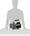 Six CFM Vacuum Pump DV6E With One Half Horsepower Capacitor Start Motor At One Hundred Fifteen Volt Sixty Hertz Overload Protected