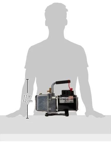 Six CFM Vacuum Pump DV6E With One Half Horsepower Capacitor Start Motor At One Hundred Fifteen Volt Sixty Hertz Overload Protected