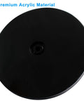 6-Inch Lazy Susan Turntable With Black Acrylic Surface Ball Bearing Rotation emphasizing premium acrylic material