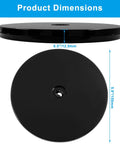 Dimensions of 6-Inch Lazy Susan Turntable With Black Acrylic Surface Ball Bearing Rotation For Cakes And Spices Durable Acrylic Tray.