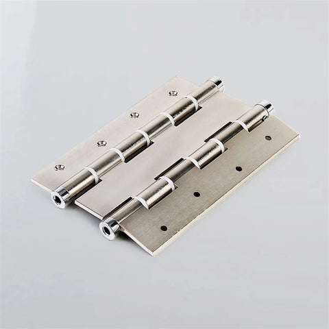 6 Inch Double Opening Door Hinge With Double Spring 360 Automatic Closing For Wooden Doors Gold, steel construction