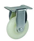 6" inch caster wheel 772 lbs fixed polypropylene - top plate mount for CNC, automation, and replacement use, side view