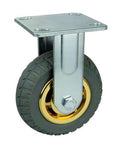6" Inch Heavy Duty Caster Wheel 551 pounds Fixed Polypropylene core and Rubber Top Plate - VXB Ball Bearings