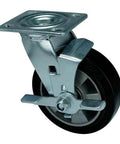 6" inch Heavy Duty Caster Wheel 551 Lbs - Aluminum core - Rubber - Top Plate Mount