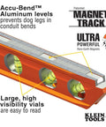 Compact 6-Inch magnetic torpedo level with a V-groove for conduit work featuring high-visibility vials and magnet track details.