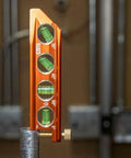 Compact 6-Inch magnetic torpedo level with a V-groove for conduit work delivers hands-free stability on metal surfaces, features 0/30/45/90 degree vial markers, patented magnet track, and thumb screw attachment for precise, quick layout