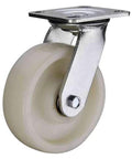 6" inch Heavy Duty Caster Wheel 1543 Lbs - Polyamide (Nylon) - Top Plate Mount for smooth motion, front view.