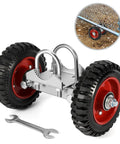 6 Inch Rubber Rolling Gate Wheel With Double U Bolts And Hardware Kit Sliding Gate Rollers for metal tube gates and driveways