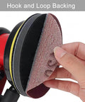 Close-up of 6 Inch Wet Dry Sanding Discs 50 Pcs Hook Loop Assorted Grit Silicon Carbide 1000 1500 2000 3000 5000 For Orbital Sander.