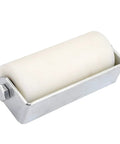 6 Inch Slide Gate Guide Roller With Post Welded Bracket In White, UHMW Hard Nylon Roller With Sealed Ball Bearings for gate guidance