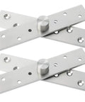 6 Inch Pivot Door Hinges 360 Degree Rotation Hidden Hinges Heavy Duty Stainless Steel Brushed Finish 2 Pack
