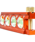 Compact 6-Inch magnetic torpedo level with a V-groove for conduit work delivers hands-free stability on metal surfaces