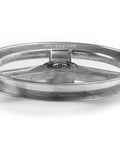 Heavy Duty 6 Inch V Groove Drive Pulley With Half Inch Bore 34 Degree V Groove Zinc Die Cast Z3A For 4L A Belts, side view.