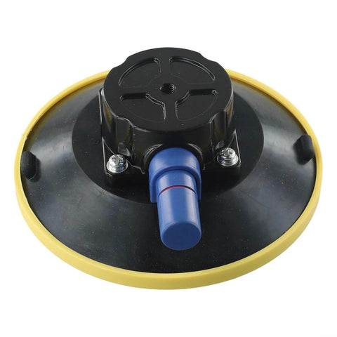 Front view of 6 Inch Vacuum Suction Cup With Beefy Heavy Duty Aluminum Base And Hand Pump, 70 Lb Capacity Glass Lifter
