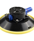 6 Inch Vacuum Suction Cup With Beefy Heavy Duty Aluminum Base And Hand Pump, 70 Lb Capacity Glass Lifter for auto repair and window installation.